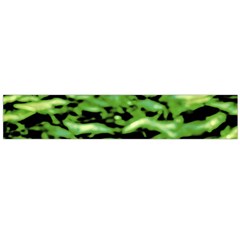 Green  Waves Abstract Series No11 Large Flano Scarf  by DimitriosArt