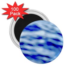 Blue Waves Abstract Series No10 2 25  Magnets (100 Pack)  by DimitriosArt