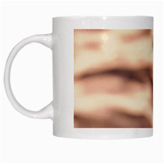 Pink  Waves Abstract Series No6 White Mugs by DimitriosArt