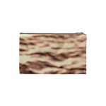 Pink  Waves Abstract Series No6 Cosmetic Bag (Small) Back