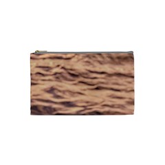 Pink  Waves Abstract Series No5 Cosmetic Bag (small) by DimitriosArt