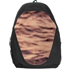 Pink  Waves Abstract Series No5 Backpack Bag by DimitriosArt