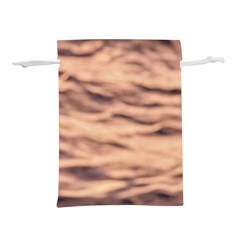 Pink  Waves Abstract Series No5 Lightweight Drawstring Pouch (m) by DimitriosArt