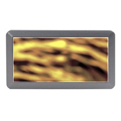 Yellow  Waves Abstract Series No10 Memory Card Reader (Mini)