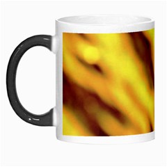 Yellow  Waves Abstract Series No8 Morph Mugs by DimitriosArt