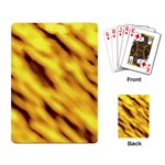 Yellow  Waves Abstract Series No8 Playing Cards Single Design (Rectangle) Back