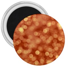 Light Reflections Abstract No7 Peach 3  Magnets by DimitriosArt