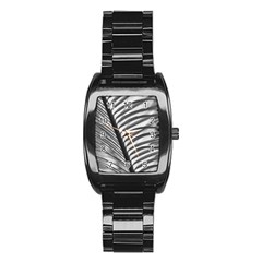 Cycas Leaf The Shadows Stainless Steel Barrel Watch by DimitriosArt