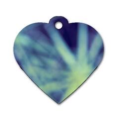 Cold Stars Dog Tag Heart (one Side) by DimitriosArt