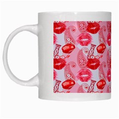 Rose Lips White Mugs