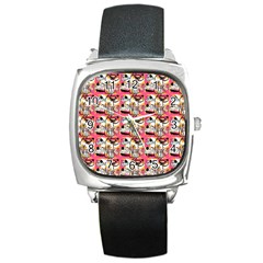 Animal Square Metal Watch