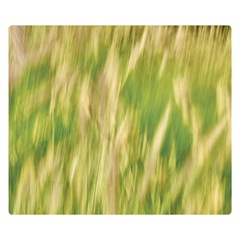 Golden Grass Abstract Double Sided Flano Blanket (small)  by DimitriosArt