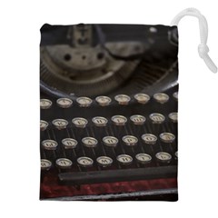 Keyboard From The Past Drawstring Pouch (4xl) by DimitriosArt