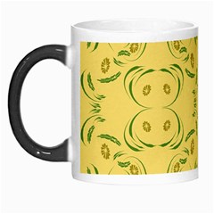 Floral Folk Damask Pattern Fantasy Flowers Floral Geometric Fantasy Morph Mugs by Eskimos