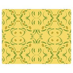 Floral Folk Damask Pattern Fantasy Flowers Floral Geometric Fantasy Double Sided Flano Blanket (medium)  by Eskimos