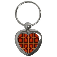 Abstract Pattern Geometric Backgrounds   Key Chain (heart)