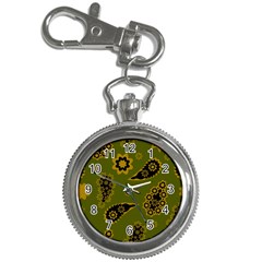 Floral Pattern Paisley Style Paisley Print  Doodle Background Key Chain Watches by Eskimos