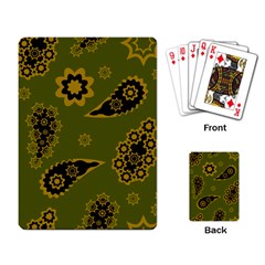 Floral Pattern Paisley Style Paisley Print  Doodle Background Playing Cards Single Design (rectangle) by Eskimos