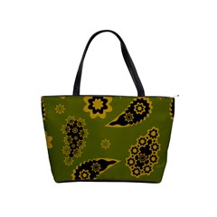 Floral Pattern Paisley Style Paisley Print  Doodle Background Classic Shoulder Handbag by Eskimos