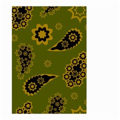 Floral Pattern Paisley Style Paisley Print  Doodle Background Small Garden Flag (two Sides)