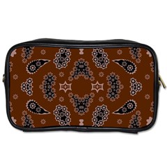 Floral Pattern Paisley Style Paisley Print  Doodle Background Toiletries Bag (two Sides) by Eskimos