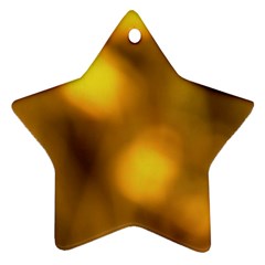 Orange Vibrant Abstract Star Ornament (two Sides) by DimitriosArt