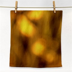 Orange Vibrant Abstract Face Towel by DimitriosArt