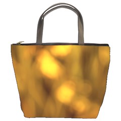 Orange Vibrant Abstract Bucket Bag by DimitriosArt