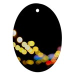 City Lights Series No3 Oval Ornament (Two Sides) Front