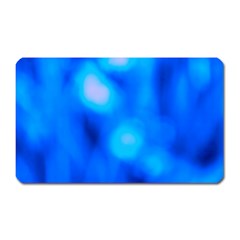 Blue Vibrant Abstract Magnet (rectangular) by DimitriosArt