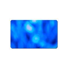 Blue Vibrant Abstract Magnet (name Card) by DimitriosArt