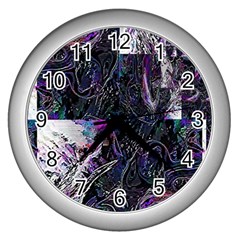 Rager Wall Clock (silver) by MRNStudios
