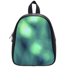 Green Vibrant Abstract School Bag (small) by DimitriosArt