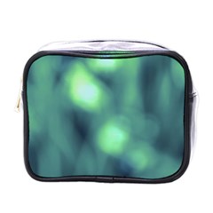 Green Vibrant Abstract Mini Toiletries Bag (one Side) by DimitriosArt