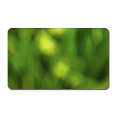 Green Vibrant Abstract No3 Magnet (rectangular) by DimitriosArt