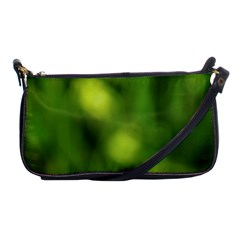 Green Vibrant Abstract No3 Shoulder Clutch Bag by DimitriosArt