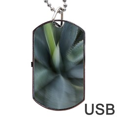 The Agave Heart In Motion Dog Tag Usb Flash (one Side) by DimitriosArt