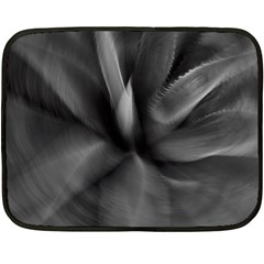 Black Agave Heart In Motion Double Sided Fleece Blanket (mini)  by DimitriosArt