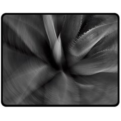 Black Agave Heart In Motion Fleece Blanket (medium)  by DimitriosArt
