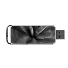 Black Agave Heart In Motion Portable Usb Flash (one Side) by DimitriosArt