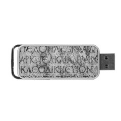 Ancient Greek Typography Photo Portable Usb Flash (two Sides) by dflcprintsclothing