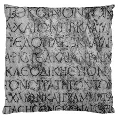 Ancient Greek Typography Photo Standard Flano Cushion Case (one Side) by dflcprintsclothing
