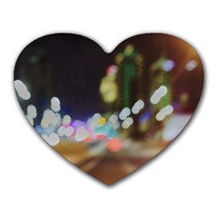 City Lights Series No4 Heart Mousepads by DimitriosArt