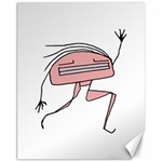 Alien Dancing Girl Drawing Canvas 11  x 14  10.95 x13.48  Canvas - 1