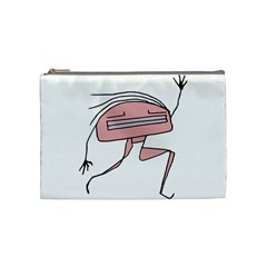 Alien Dancing Girl Drawing Cosmetic Bag (medium) by dflcprintsclothing