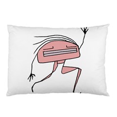 Alien Dancing Girl Drawing Pillow Case (two Sides) by dflcprintsclothing