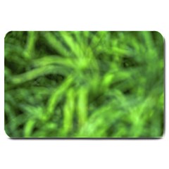 Green Abstract Stars Large Doormat  by DimitriosArt