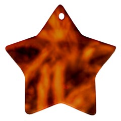 Red Abstract Stars Star Ornament (two Sides) by DimitriosArt