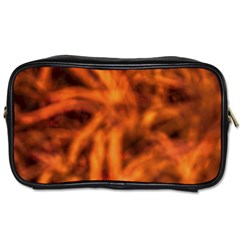 Red Abstract Stars Toiletries Bag (one Side) by DimitriosArt