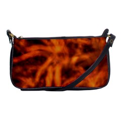 Red Abstract Stars Shoulder Clutch Bag by DimitriosArt